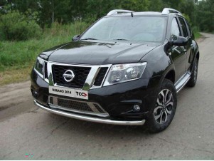 Защита переднего бампера 60 мм для Nissan Terrano № NISTER14-03