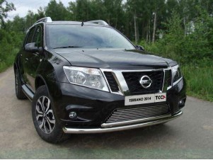 Защита передняя двойная 60/ 42 мм для Nissan Terrano № NISTER14-04