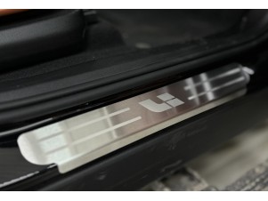 Накладки на пороги (лист шлифованный надпись Li) 4шт для Lixiang L9 2025-н.в. №LIXL925-01