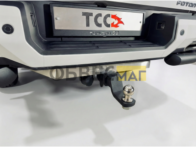 Фаркоп (шар E, надпись FOTON) для Foton Tunland G9 2.0 Diesel АКПП 4WD 2021-н.в.