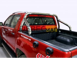 Защита кузова на борт 76,1 мм (нерж) для Foton Tunland G9 2.0 Diesel АКПП 4WD 2021-н.в. №FOTTUNG925-33