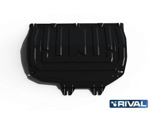 Защита картера + КПП + комплект крепежа, Rival, Сталь, для Chery Tiggo 4 2019-н.в., V - 1.5; 2.0/Chery Tiggo 7 2019-2020, V - 1.5; 2.0/Chery Tiggo 7 Pro 2 №111.0920.2