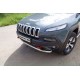 Защита переднего бампера 60 мм ТСС для Jeep Cherokee Trailhawk 2014-2021