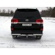 Защита задняя двойные уголки 76-42 мм ТСС для Toyota Land Cruiser 200 Executive 2016-2021