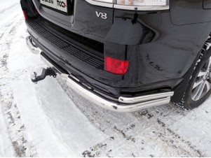 Защита задняя двойные уголки 76-42 мм для Toyota Land Cruiser 200 Executive № TOYLC200EX16-23