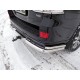 Защита задняя двойные уголки 76-42 мм ТСС для Toyota Land Cruiser 200 Executive 2016-2021