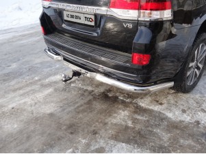 Защита задняя уголки 76 мм для Toyota Land Cruiser 200 Executive № TOYLC200EX16-24