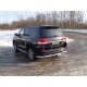 Защита задняя уголки 76 мм ТСС для Toyota Land Cruiser 200 Executive 2016-2021