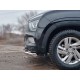 Защита переднего бампера двойная с подгибами d-60+43 Технотек для Hyundai Creta II 2021 – н.в.