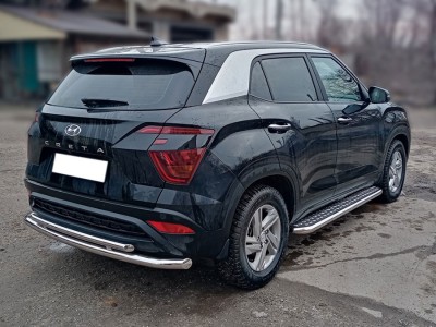 Пороги лист d-53 Технотек для Hyundai Creta II 2021 – н.в.