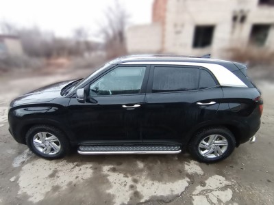 Пороги лист d-53 Технотек для Hyundai Creta II 2021 – н.в.