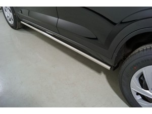 Пороги труба 42,4 мм для Hyundai Creta II 2021 – н.в. HYUNCRE21-27