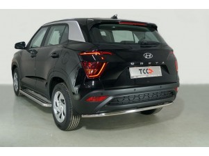 Защита задняя 42,4 мм для Hyundai Creta II 2021 – н.в. HYUNCRE21-28