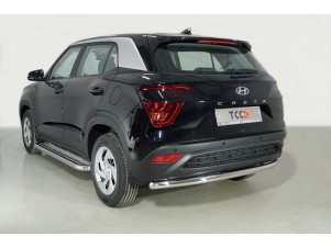 Защита задняя 60,3 мм для Hyundai Creta II 2021 – н.в. HYUNCRE21-29
