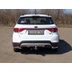 Защита задняя уголки 42 мм ТСС для Kia Rio X-line 2017-2020