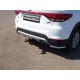 Защита задняя уголки 42 мм ТСС для Kia Rio X-line 2017-2020
