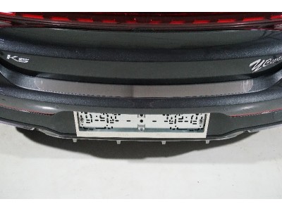 Накладка на задний бампер (лист шлифованный) ТСС для Kia K5 2019 – 2023