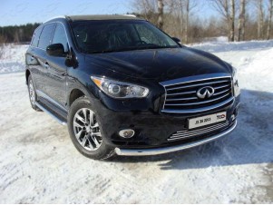 Защита переднего бампера 76 мм для Infiniti JX35/QX60 № INFJX3513-05