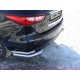 Защита задняя двойные уголки 76-42 мм ТСС для Infiniti JX35/QX60 2012-2016