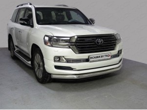 Защита переднего бампера 76 мм для Toyota Land Cruiser 200 Excalibur № TOYLC200EXCAL17-03