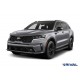 Пороги на автомобиль "Premium-Black" Rival для Hyundai Santa Fe IV рестайлинг 2021-н.в./Tucson IV 2021-н.в./Kia Sportage V 2021-н.в., 180 см, 2 шт., алюминий