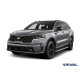 Пороги на автомобиль "Premium" Rival для Hyundai Santa Fe IV рестайлинг 2021-н.в./Tucson IV 2021-н.в./Kia Sportage V 2021-н.в./KIA Sorento 2020-н.в., 180 см, 2 шт., алюминий