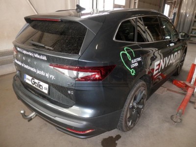 Фаркоп оцинкованный для Skoda Enyaq iV 2021-н.в., Volkswagen ID.4 2020-н.в. условно-съемное крепление шара