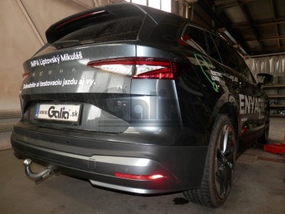 Фаркоп оцинкованный для Skoda Enyaq iV 2021-н.в., Volkswagen ID.4 2020-н.в. условно-съемное крепление шара