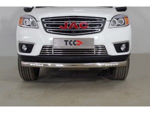 Защита передняя нижняя (с ДХО) 76,1 мм для JAC T6 2015 – н.в. JACT621-15