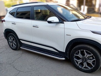 Пороги с листом d-53 Технотекдля Kia Seltos 2019 – н.в.