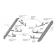 Порог-площадка "Silver" F193AL + комплект крепежа для Jetour X90 Plus 2023-н.в.