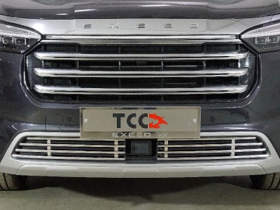 Решетка радиатора 12 мм 2 шт ТСС для Exeed VX 2.0L 4WD 2021 – н.в.