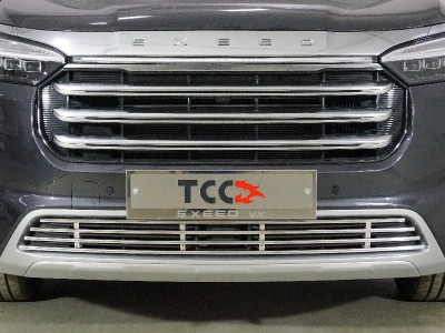 Решетка радиатора 12 мм (без круизконтроля) ТСС для Exeed VX 2.0L 4WD 2021 – н.в.