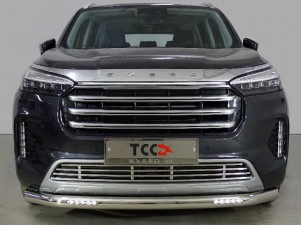 Защита передняя нижняя (с ДХО) 76,1 мм для Exeed VX 2.0L 4WD 2021 – н.в. EXEEDVX21-19