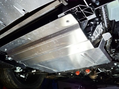 Защита картера и КПП (алюминий) 4 мм ТСС для Exeed VX 2.0L 4WD 2021– н.в.