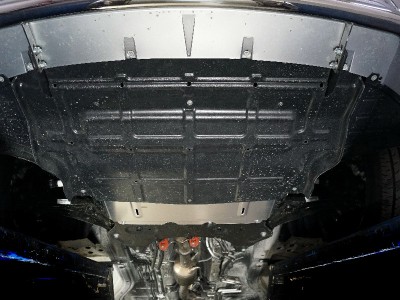 Защита картера и КПП (алюминий) 4 мм ТСС для Exeed VX 2.0L 4WD 2021– н.в.