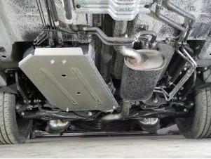 Защита бака и заднего редуктора (алюминий) 4 мм для Exeed VX 2.0L 4WD 2021 – н.в. ZKTCC00527