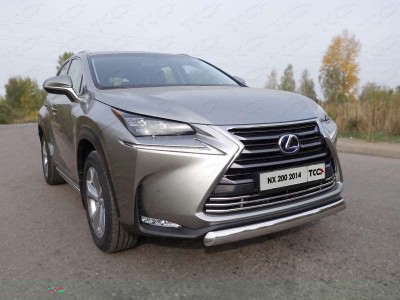 Накладка решётки радиатора 16 мм ТСС для Lexus NX-200 2014-2017