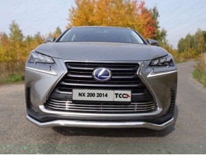 Накладка решётки радиатора 12 мм для Lexus NX-200 № LEXNX20014-05