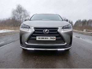 Защита переднего бампера с ДХО 60 мм для Lexus NX-200 № LEXNX20014-22