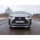 Защита переднего бампера с ДХО 60 мм ТСС для Lexus NX-200 2014-2017