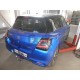 Фаркоп оцинкованный для Suzuki Swift хетчбек 3/5 дверей (не для 4WD) 2017- н.в. (шар перекрывает противотуманную фару) условно-съемное крепление шара