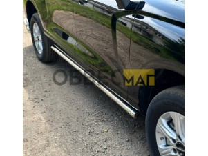Пороги труба 60,3 мм комплект для Haval H5 Diesel 4WD 2024-н.в. №HAVH524-12