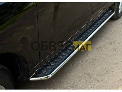 Пороги с площадкой 42,4 мм комплект для Haval H5 Diesel 4WD 2024-н.в.