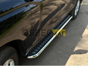 Пороги с площадкой 60,3 мм комплект для Haval H5 Diesel 4WD 2024-н.в. №HAVH524-15