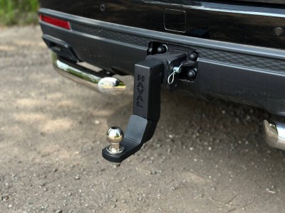 Фаркоп (Black надпись Haval, шар E нерж.) для Haval H5 Diesel 4WD 2024-н.в.