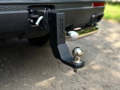 Фаркоп (Black надпись Haval, шар E нерж.) для Haval H5 Diesel 4WD 2024-н.в.