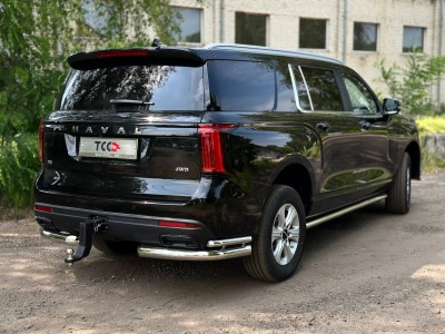 Фаркоп (Black надпись Haval, шар E нерж.) для Haval H5 Diesel 4WD 2024-н.в.