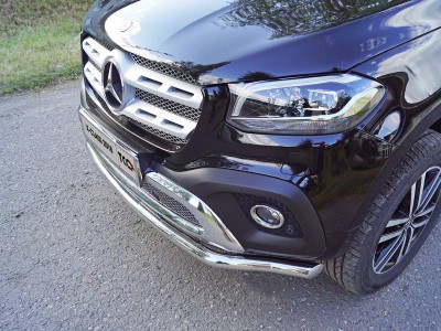 Защита переднего бампера 76 мм для Mercedes-Benz X-Class 2018-2021