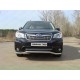 Защита переднего бампера 60 мм ТСС для Subaru Forester SJ 2013-2016